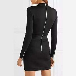 Dresses - "Reunion" Black Lace Up Bodycon dress Dresses - "Reunion" Black Lace Up Bodycon dress